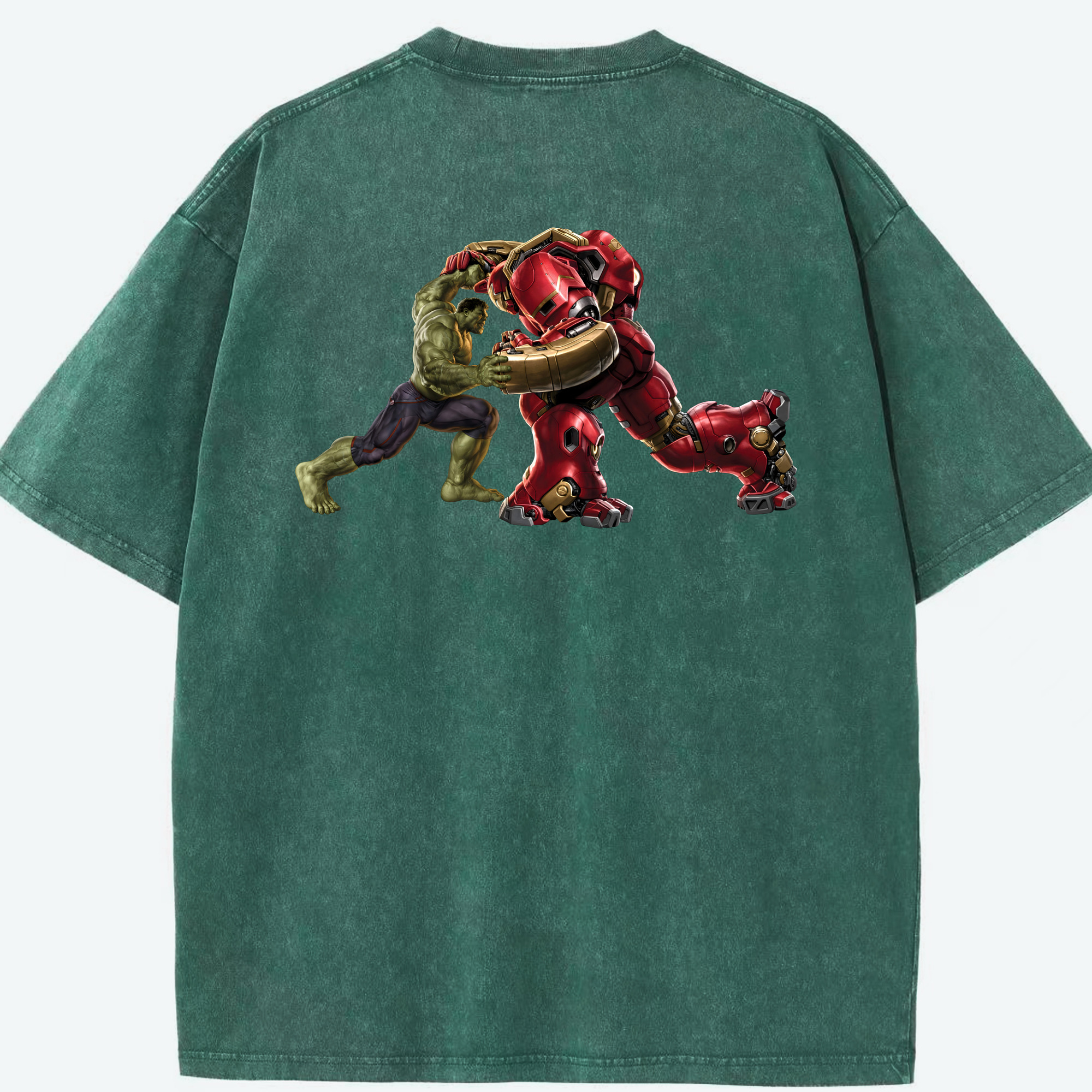 （画像用） アベンジャーズ The Avengers 綿100% ヴィンテージ風 半袖Tシャツ（背面プリント）